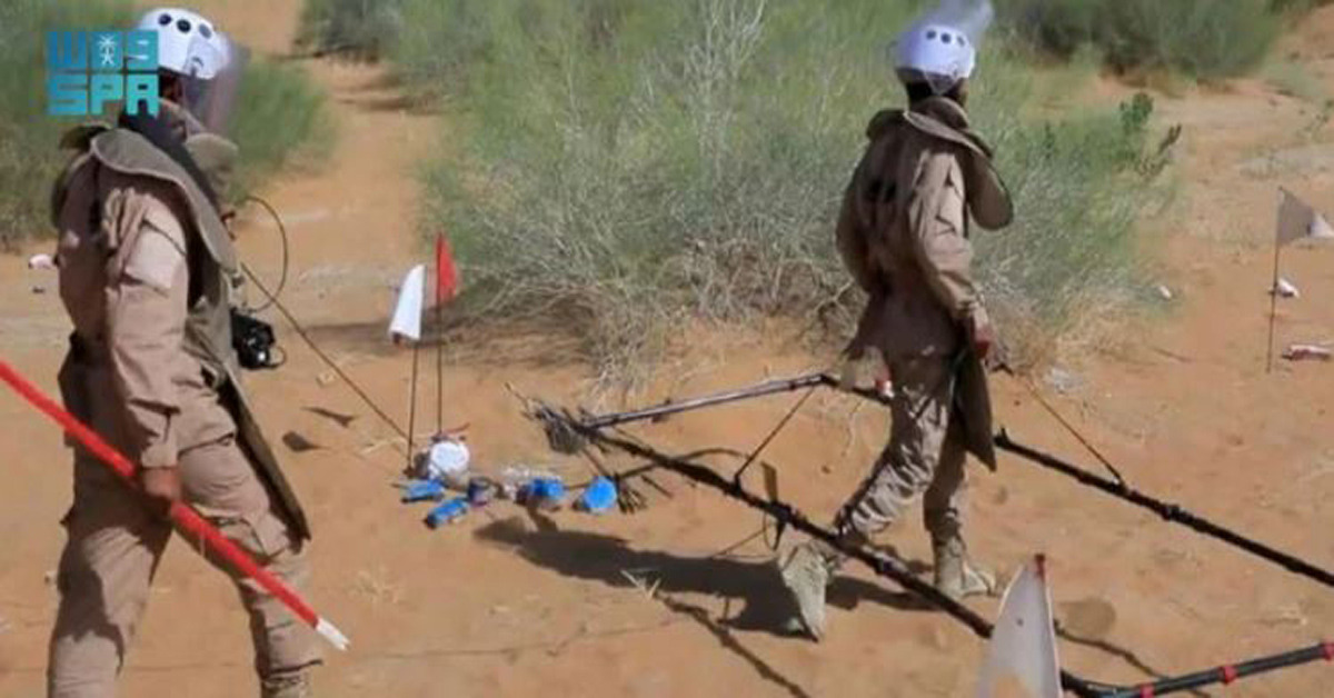 removing mines